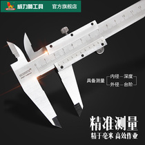 Vernier caliper high precision stainless steel 0-125-150-200-300mm industrial grade thickness depth