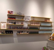 Nail shop Nail oil glue shelf Wall-mounted wall shelf Wrought iron nail polish rack Cosmetics store display rack
