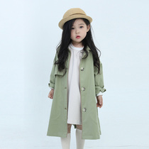 9-3-2021 new childrens coat cotton long windbreaker coat