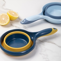 Water ladywater Advanced thickened Folding Fashion Hanging Home Kitchen Folding Plastic Silicone Travel Outdoor Convenient Water Scoop