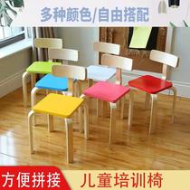 Kindergarten Table And Chairs Suit Solid Wood Children Writing Table And Chairs Elementary School Students Early Education Coaching Course Class Chairs