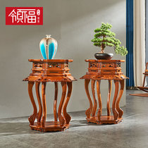 New Chinese floor-style flower hedgehalo hedgehog ancient basin scaffolding cabin