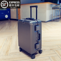 Suitcase Boy Mute Aluminum Frame Large Capacity New password boarding Rlever box 20 inch 24 Woman Travel Leather Suitcase