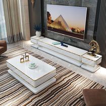 2022 New Rock Tea Table Tea Cabinet Combined with Light Luxury Lightweight Paint Household Locker Living Room Kit