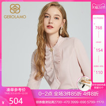 GEROLAMO2019 autumn and winter new style temperament lady commute design feeling chiffon shirt female GLBA94905Q