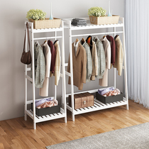 Solid Wood hanger floor-to-ceiling bedroom living room household simple coat rack modern simple space-saving large capacity hanger