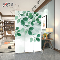 Screen folding mobile push-pull modern simple living room office bedroom simple double-sided baffle partition wall custom