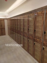 Wooden bath locker bathroom Bath center bathhouse gym sauna sweat steam hot spring house storage wardrobe