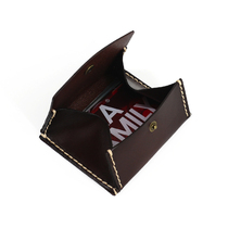 Genuine leather tanned first layer cowhide coin bag mens retro small square bag girls coin wallet thin storage bag handmade card bag