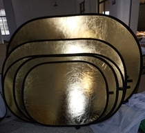 1X1 5 meters live illuminated photography reflector gold silver can not afford powder 100 * 150cm two-in-one foldable