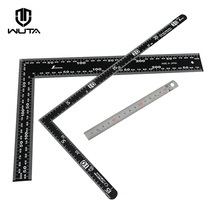 Japanese affinity square ruler penguin brand ruler l-shaped ruler diy hand leather tool steel double-sided scale
