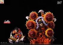 (Scheduled) Saga model play BBF strong big trick series 002 group Crow gun Luffy model