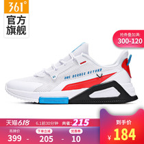 361 men's shoes Q spring sports shoes 2020 new fashion trend breathable mesh all over white casual shoes men