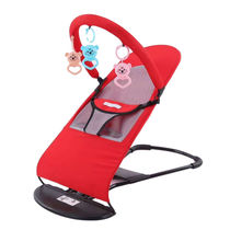 Baby rocking chair baby rocking basket chair recliner coaxing baby sleeping artifact foldable adjustable rocking chair four seasons Universal