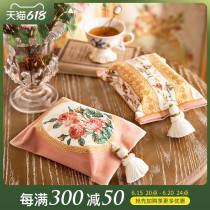 Fan Ju Attitude Venetian French American Car Tissue Box Living Room Tea Table Tissue Set Household Tissue Bag Pumping Tissue Box