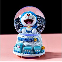 Doraemon Magic Crystal Ball Music Box Transparent Ball Rotating Music Box Boys and Girls Six One Gift Doraemon