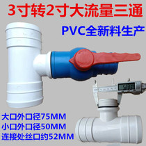 3 inches to 2 inches three-way three-inch to two-inch three-way three-way group ball valve three-way