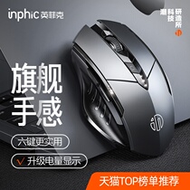 Infike PM6 wireless mouse Bluetooth three-mode unlimited charging mute silent office game E-sports applicable
