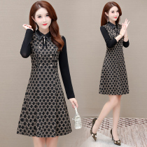 Early autumn temperament long sleeve dress this year popular lady middle-aged mother age skirt 2021 New Womens