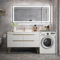  Bathroom cabinet combination Simple and modern hand washbasin pool washstand Bathroom cabinet Bathroom integrated washing machine cabinet