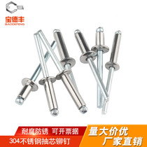 304 stainless steel rivets blind rivets 5mm Willow nail pull rivets round head pull nail nail nail pumping heart decoration M3 2M4