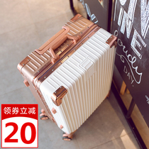 ins Net Red new tremble voice luggage female 2020 tide 24 inch password box college students trolley case 26 leather box