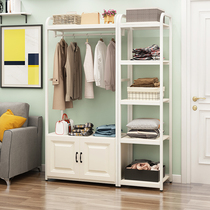 Coatrack Floor Bedroom Door Wardrobe Nordic Simple Household Hanger Living Room Wrought Iron House Clothes Shelf