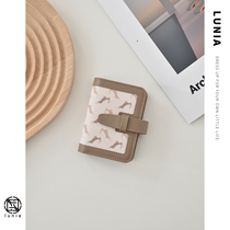 Original small deer drivers license card bag female thin section small large capacity theft protection brush small crowdsourced wind business card bag card holder