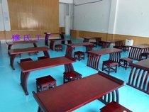 Customized tutorial class table and chair Chinese school table saddle stool simple saddle table training table writing table writing desk