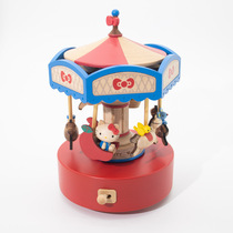 Sanrio genuine authorized Taiwanese Jeancard Zhiyin Wenchuang up and down music box KT carousel ornaments
