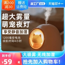 Mini humidifier usb home silent bedroom night light office dormitory bedside car small desktop woman