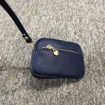 Foreign trade outlet tail single genuine leather wallet Korean version 100 hitch Jyoga girl hands with short cut zipped silver and silver zero money key bag