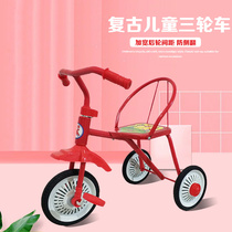 Vintage childrens small bike bike Vintage nostalgic tricycle small toddler baby bike for 2-year-olds