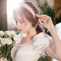 Man Tingfang (sea and poetry)Korean new handmade headdress sweet bride wedding headdress Sen Department Xianmei headdress