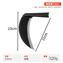 Outdoor Farming Weeding tools Manganese steel sickle Mowing knife Farming tools Corn harvesting mowing long-handled scythe