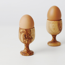 German imported handmade natural olive wood egg tray table retro breakfast egg cup egg seat home home
