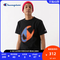 Champion men's big clogo sports ins fashion loose short sleeve T-shirt