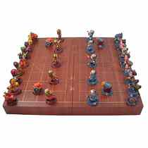 Three dimensional chess of Three Kingdoms characters fun Chinese chess presents cartoon toys creative birthday gift to son