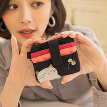Kine cat new Merchants Cat Zero Wallet Cartoon Zipper Small card Pack Multi-functional pocket Carry-key Bag woman