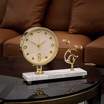 European fashion light luxury clock living room home sitting clock modern simple creative desktop clock table table clock ornaments