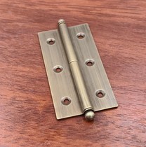 Antique cabinet door pure brass hinge all copper hinge concealed retro hinge Chinese furniture pure copper hinge