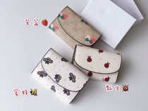 New Strawberry Bee Ladybug Lady Trendy Keybag Accessories Box