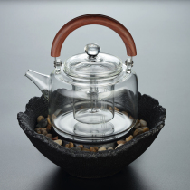 World cooking glass pot electric pottery stove tea maker lifting beam pot high temperature thick separation kettle dual-purpose teapot