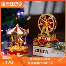 American Mr Christmas carousel music box Ferris wheel music box birthday gift girl child retro