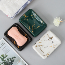 Soap box Light luxury wind ceramic soap box Bathroom creative soap dish Household soap dish Nordic ins soap box