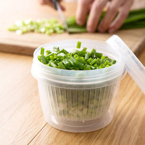 Japanese imported kitchen onion ginger garlic fresh box refrigerator drain fresh storage storage box plastic food sealed box