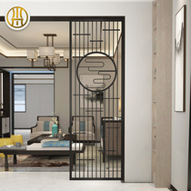 Nordic living room bedroom partition screen dining room entrance partition modern simple decoration hollow iron screen