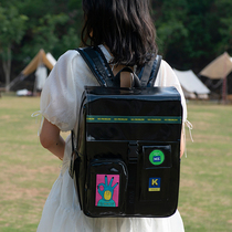 KIITOS original school bag niche large capacity travel bag college students shoulder bag female tide cool Korean version computer bag
