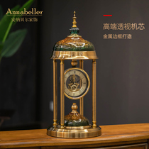 European-style light luxury desktop clock seat clock pendulum seat clock decoration creative living room table clock desktop clock decorations