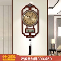Chinese style wall clock living room Chinese style new Chinese watch home with Calendar Calendar Calendar Calendar Calendar decorative watch clock wall clock